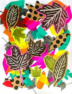 Autumn Collage art project