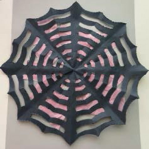spider web cutout art project