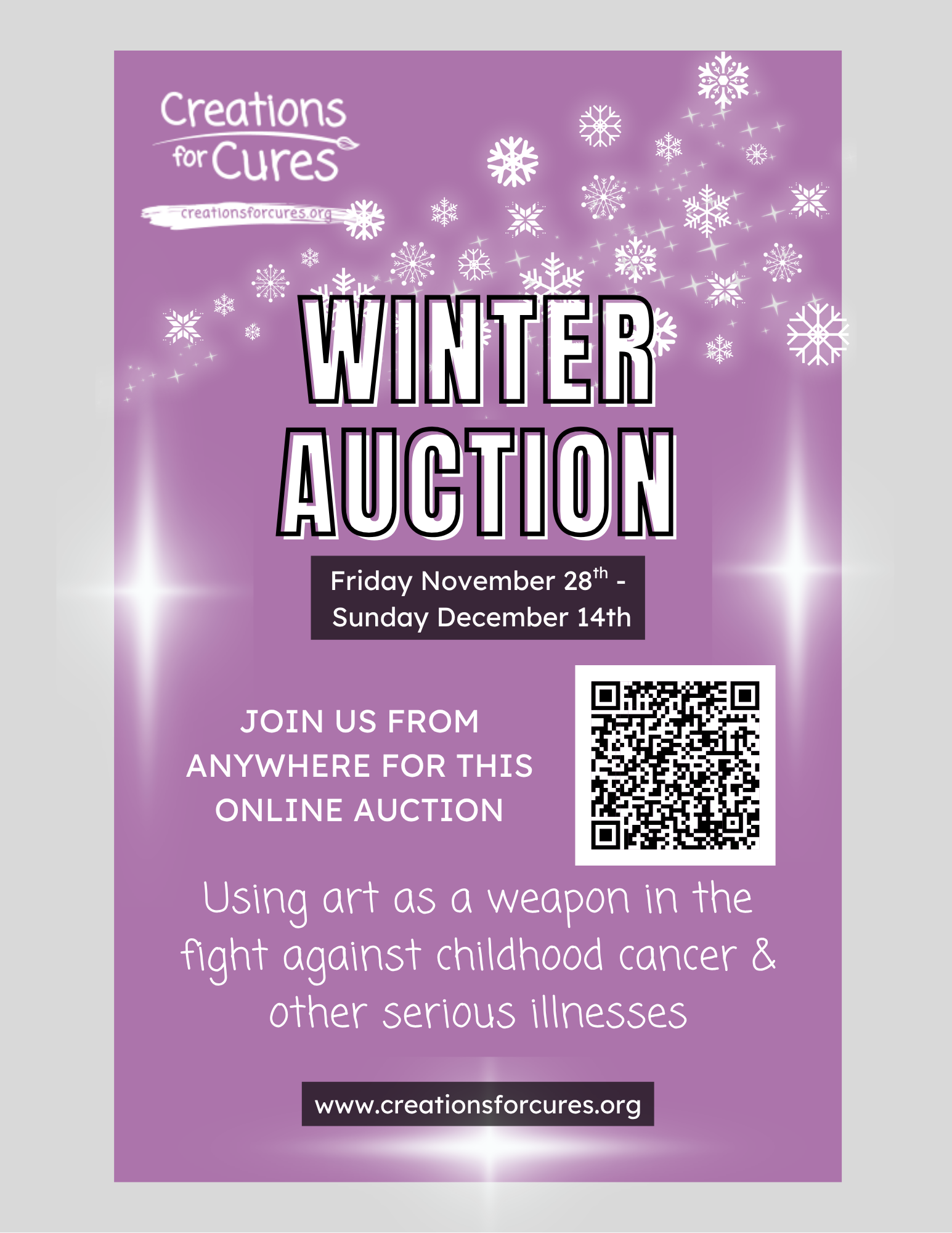Winter Auction online flyer